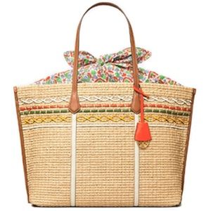Tory Burch Perry Straw Tote, NWT: Brunch to Beach